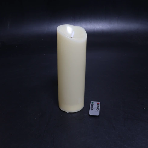 LED svíčky EXTSUD 31,5 cm × 10 cm s dálkovým ovládáním, odolné proti stříkající vodě, s časovačem,