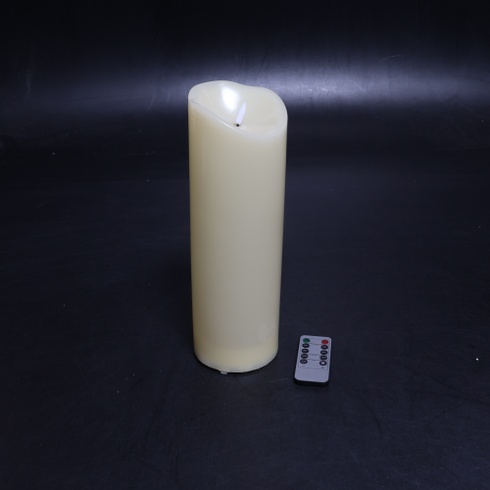 LED sviečky EXTSUD 31,5 cm × 10 cm s diaľkovým ovládaním, odolné proti striekajúcej vode, s časovačom,