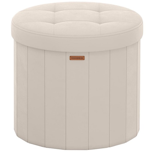 Taburet s vekom LFS608L01, 46 x 45 cm, 65 l, béžový - A