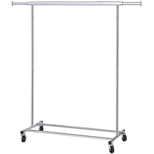 Vešiak na oblečenie HSR13S, 45 x (92-132) x 161,5 cm, nosnosť 100 kg, strieborný - A