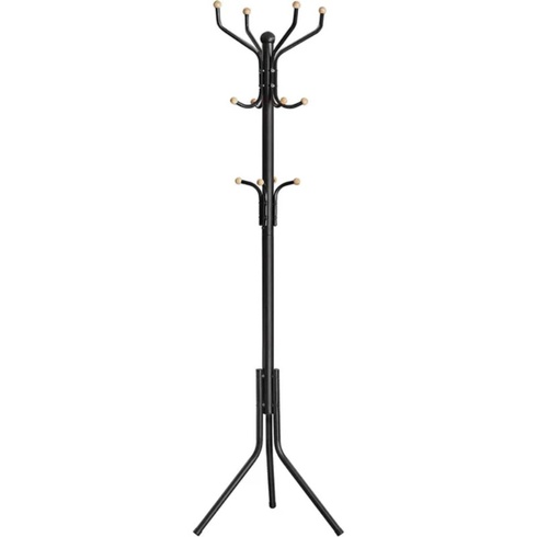 Kovový vešiak s 12 háčikmi RCR019B01V01, 182 cm, čierny - A