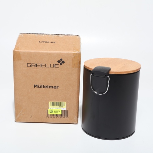 Kozmetický kôš GREELUE, čierny 5 l
