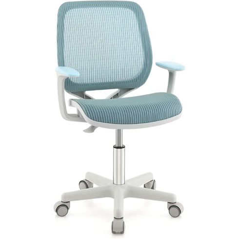 Ergonomická detská kancelárska stolička GT10192-HY, sieťovaná, modrá - A