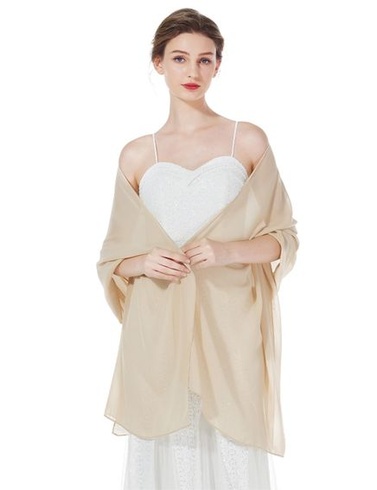 BEAUTELICATE Šifónový šál, dámska slávnostná elegantná šatka cez ramená, štôlňa na večerné šaty,