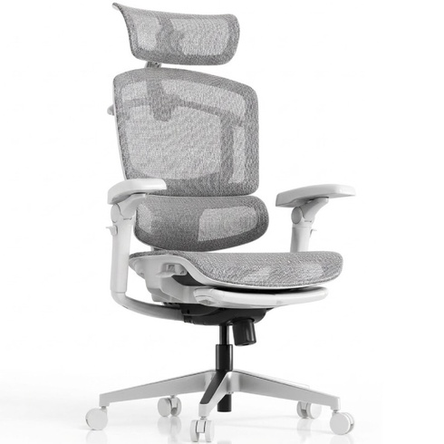 Ergonomická kancelárska stolička s podnožkou OS250G-M2, 7D podrúčky, 5D bedrová opierka, 4D opierka hlavy