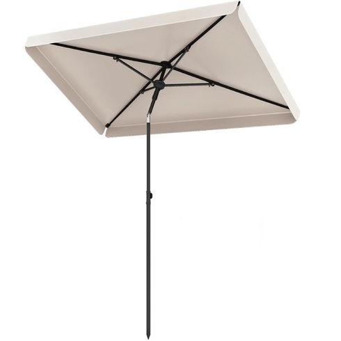 Záhradný slnečník AM13194HM, 198 × 131 cm, béžový - N