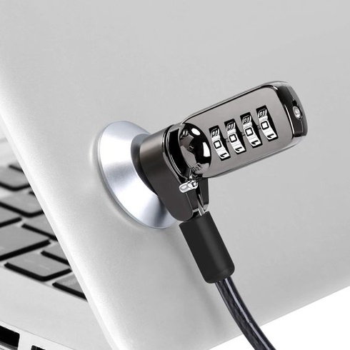 Zámok na notebook, zámok na notebook s ochranou 4-miestnym heslom, kombinovaný zámok na počítač +