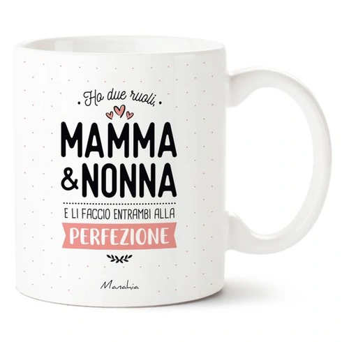 Manahia - Hrnček pre babičku - Mám dve rolky, mamu a babičku... | Originálny darček, oznámenie o