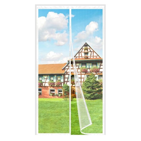 Magnetická sieť proti hmyzu na balkónové dvere, 140x240cm, sieť proti hmyzu na balkónové dvere, biela,