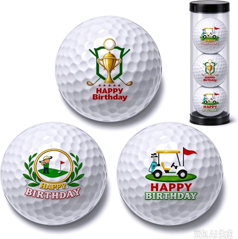Golfové loptičky NULAOBA, darčeková súprava 3 ks