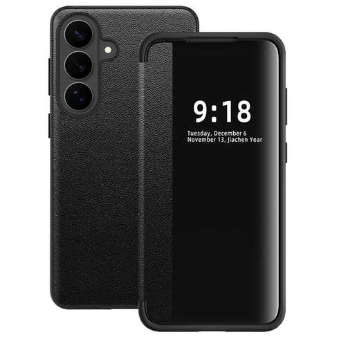Ochranné puzdro S26 pre Samsung S26, Flipové puzdro, Priehľadné, Tenké, Priehľadné, Flipové puzdro