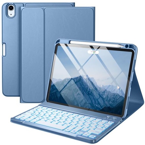 Puzdro Vobafe s klávesnicou pre iPad Air 11 palcov M4 2026/M3 2025/M2 2024 modré