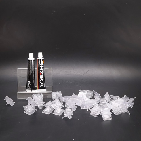 Enhon 50 samolepiacich háčikov na sieť proti mačkám na balkóny s 2 x 40ml extra silným montážnym