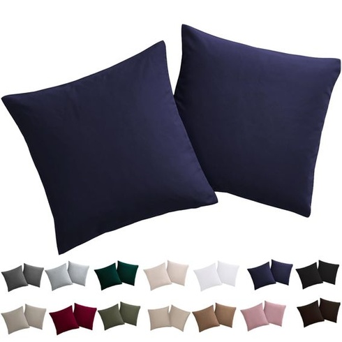 Soifox Obliečka na vankúš 40x40, 2 kusy - Obliečka na vankúš 40 x 40, tmavo modrá, 100% mikrovlákno,