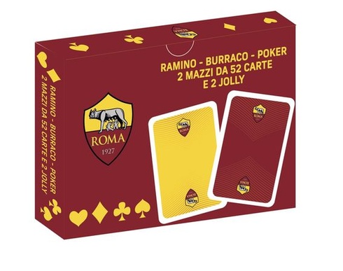 EURO PUBLISHING Roma – Poker – Burraco – Romme (2 balíčky: 52 kariet v balíčku + 2 žolíky)