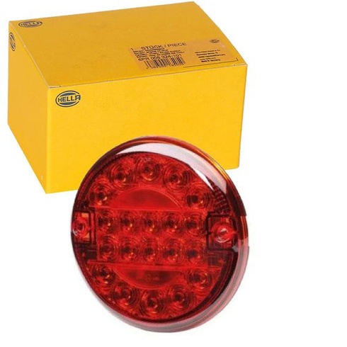 HELLA VALUEFIT 2NE 357 026-031 Zadné hmlové svetlo - LED - 24/12V - Zapustené Farba šošovky: červená