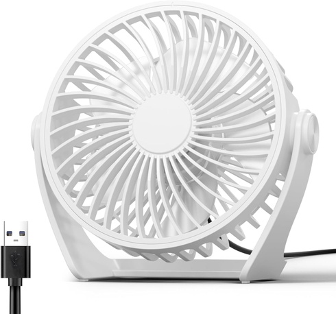 Stolný ventilátor TriPole biely
