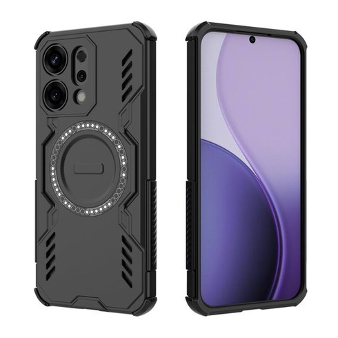 Magnetické puzdro pre Oppo Reno14, kompatibilné s MagSafe, nárazuvzdorné pevné puzdro s rohmi s