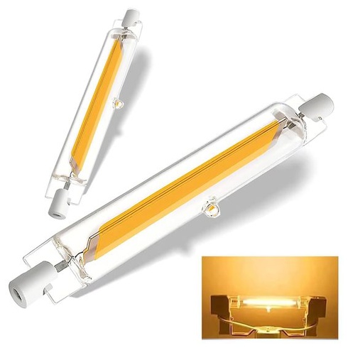 R7S LED 118mm stmievateľná, 20W R7S LED 118mm náhrada za 200W halogénové žiarovky, teplá biela 3000K