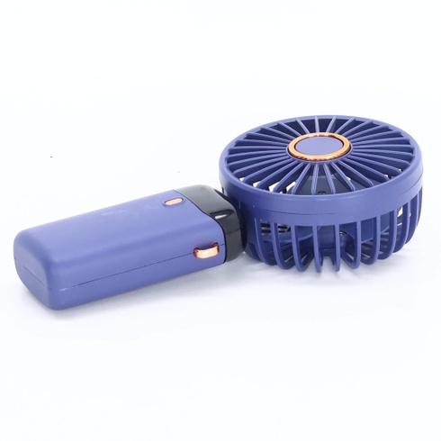 Prenosný ručný ventilátor, 5 rýchlostí, dobíjací cez USB, napájaný z batérie, skladací stolný