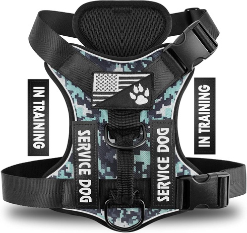 Postroj pre psa Demigreat DG005-Blue Camo-XL