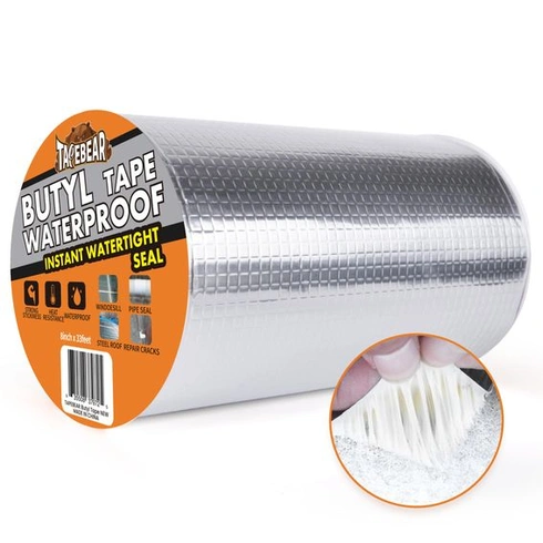Butylová páska TAPEBEAR Voděodolná lepicí páska 200 mm x 10 m, Silná těsnicí páska Samolepicí,
