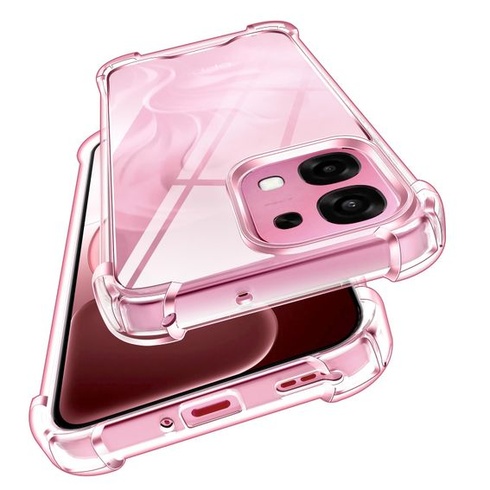 Průhledné pouzdro ivoler nežloutne pro Oppo A6 Pro 4G/5G s nárazuvzdornými rohovými chrániči,