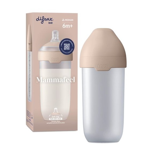 Dětská láhev Difrax LOVI Mammafeel - 330 ml, dynamický dudlík, vhodné pro kojení, bez BPA