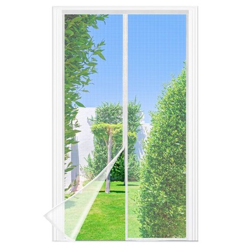 Magnetická sieť proti hmyzu na balkónové dvere, 90 x 205 cm, Silnejšie magnety, 3,8 cm široký suchý