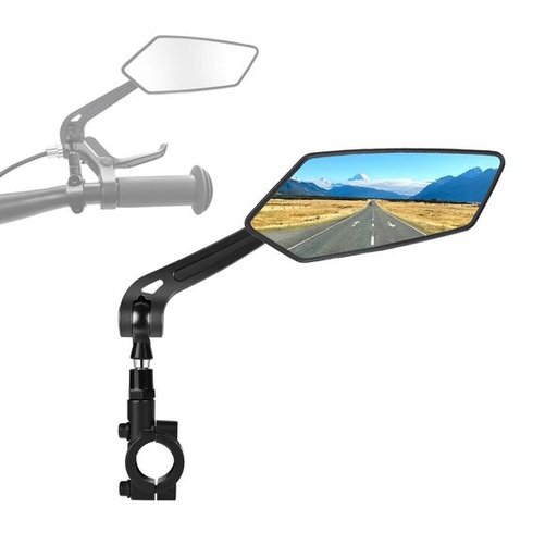 Pravé zrcátko na kolo - sklopné a otočné o 360° pro bezpečnost. Pro pravou stranu.