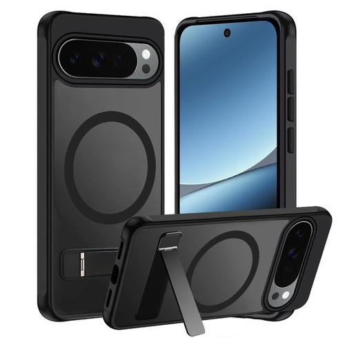 Puzdro na telefón Tawarror MagStand pre Google Pixel 10 Pro XL, matné priesvitné magnetické