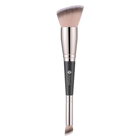 Obojstranný make-up TEOYALL, štetec na korektor pod oči, plochý, skosený kontúrovací, syntetické