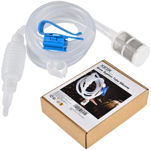 Silikonová sifonová trubice pro pivovar, délka 2,5 m, hadice pro stáčení vína se sifonem