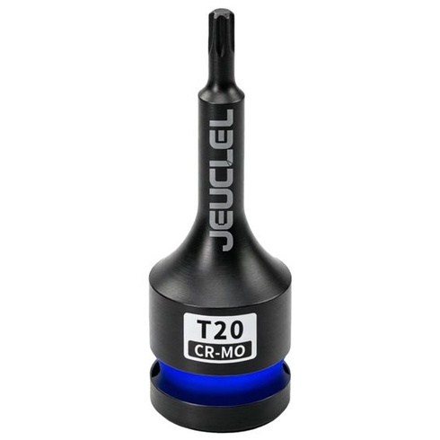 Bitový nástrčný kľúč Torx T20, upínacia veľkosť 1/2 palca, hviezdicový Torx, 6-hranný rázový bitový