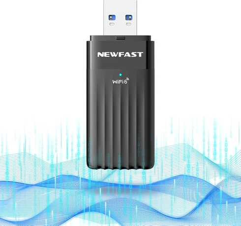 USB Wifi adaptér Newfast AX3000 351 černá