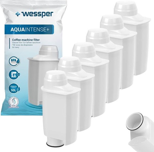 Vodný filter Wessper AQUAINTENSE+ do espresso kávovarov, náhrada za Saeco CA6702/00, Brita Intenza+,