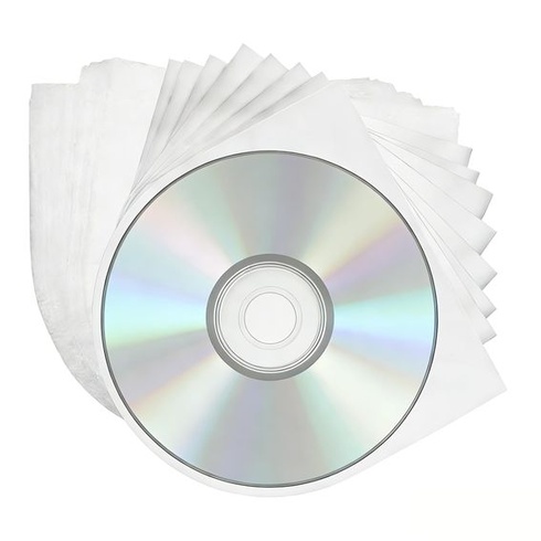 100 ks obalů na CD Plastové prázdné obaly na CD Ochranné obaly Plastové obaly Poloprůhledné vnitřní