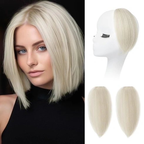 REECHO Clip-in vlasové prodlužování pro objem, sada 2 kusů, 20cm silné vlasové prodlužování pro
