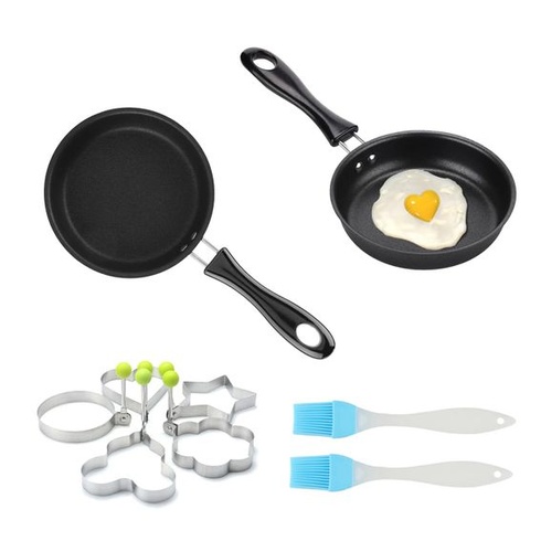2 malé panvice na indukčné varné dosky, mini panvice s nepriľnavým povrchom 12 cm, panvica na vajcia,