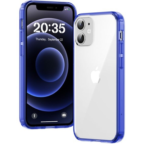 Puzdro pre iPhone 12 Mini, Priehľadné nárazuvzdorné ochranné puzdro s úpravou proti žltnutiu,