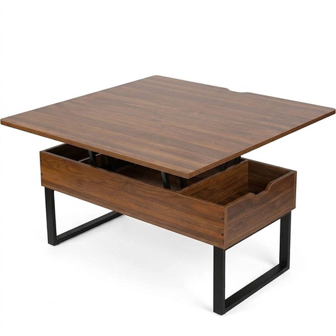 Skladací konferenčný stolík LTL-TA-001, 100 x 50 x 49 cm, orech - A