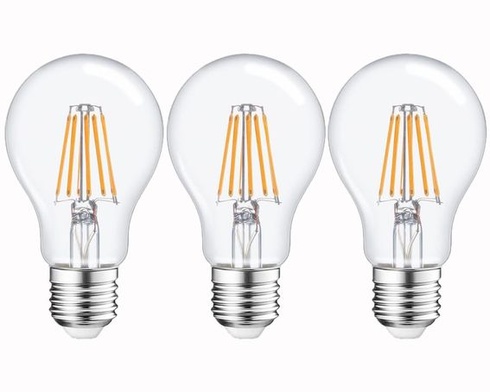 6W A60 E27 LED žiarovka 12V-24V AC/DC 3000K teplá biela 3 ks 12V LED žiarovka