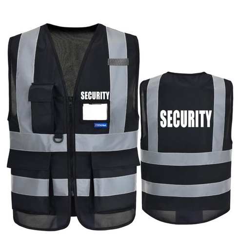 Výstražná vesta AYKRM Security vel.L čierna