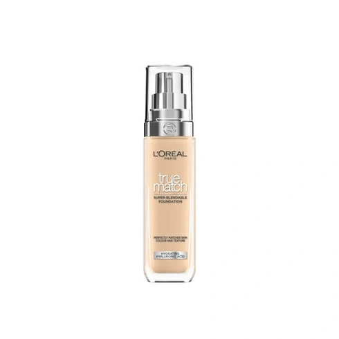 L'Oréal Paris, True Match Foundation, ľahko roztierateľný, s kyselinou hyalurónovou, vegánske