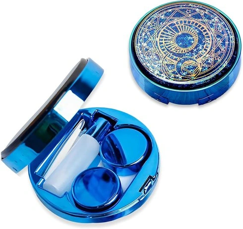 Púzdro na kontaktné šošovky Venus® Galaxy Sparkle, púzdro na šošovky, magicky modré