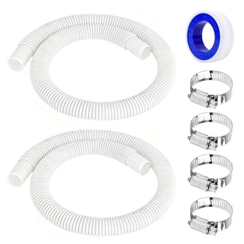 2 x 32mm bazénové hadice pro bazénová čerpadla, náhradní bazénové hadice se 4 bezpečnostními