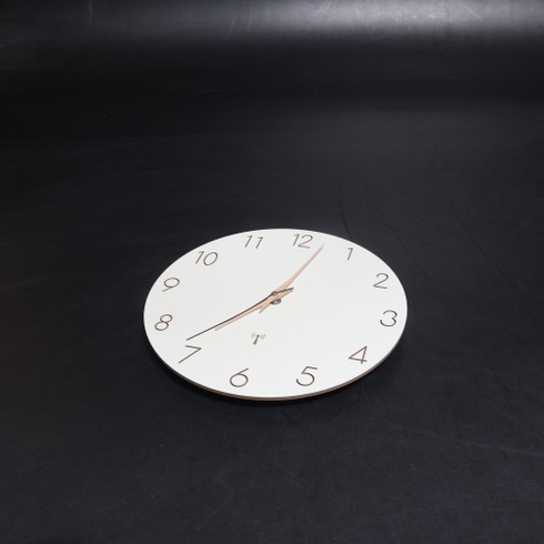 Warminn hodiny s rádiovým ovládáním, nástěnné hodiny z MDF dřeva, tiché, 30 cm, quartzové, na