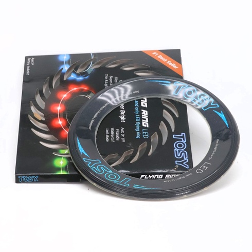 TOSY Flying Ring - 12 LED Jasné automatické rozsvietenie Bezpečné Vodotesné Ľahké Frisbee Narodeniny