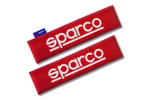 SPARCO 2er-Set Universal SPC Polyester Rot Gurtpolster Rot Universal