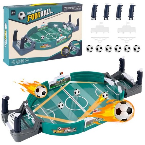 Mini stolný futbal pre deti i dospelých, stolný futbal so 6 futbalovými loptami, interaktívny stolný